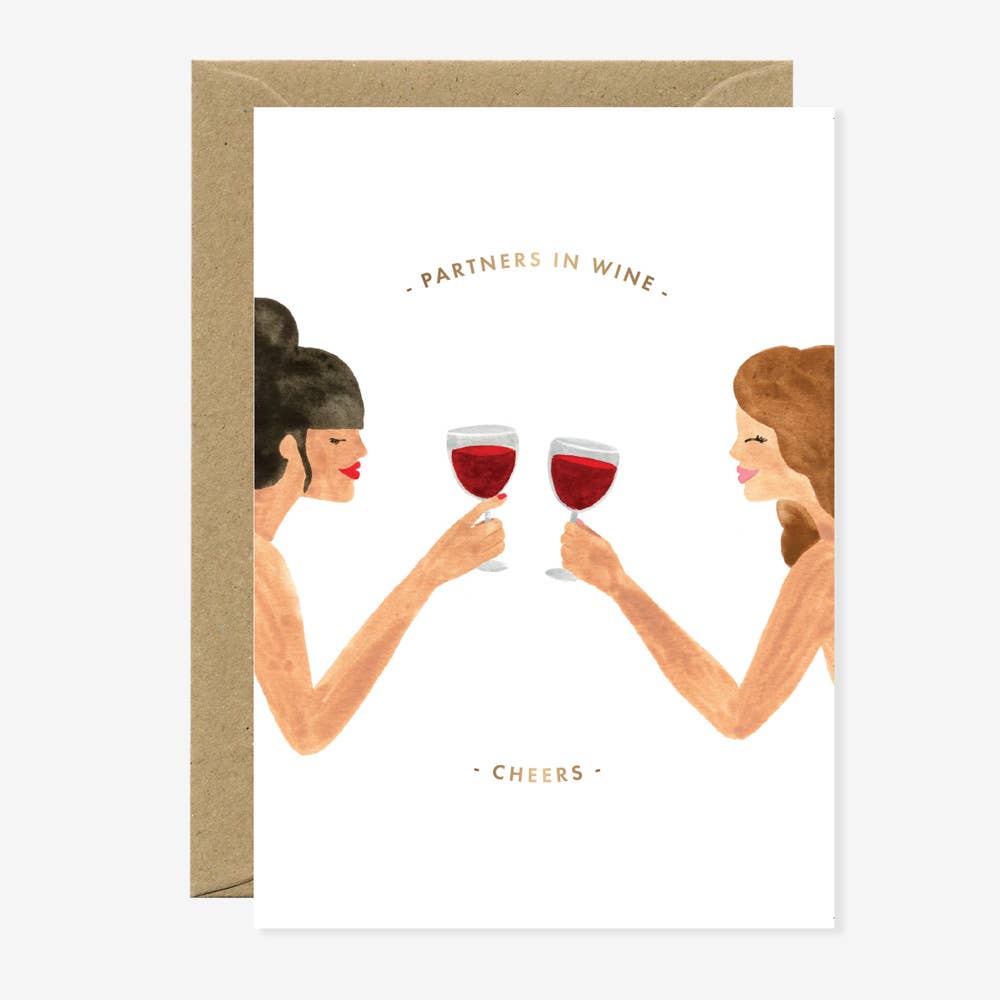 Partners in wine Klappkarte
