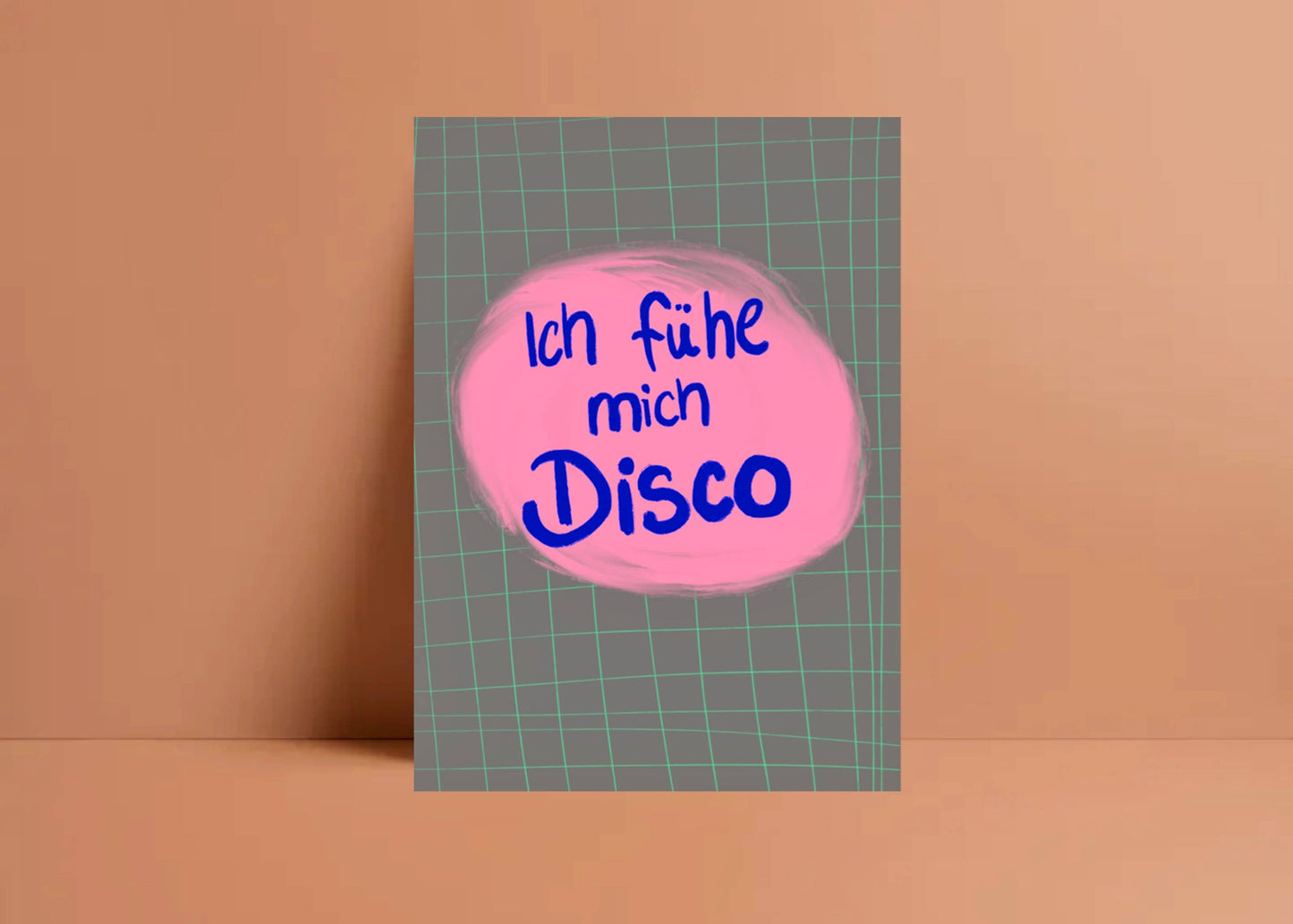 Ich fühl mich Disco Postkarte