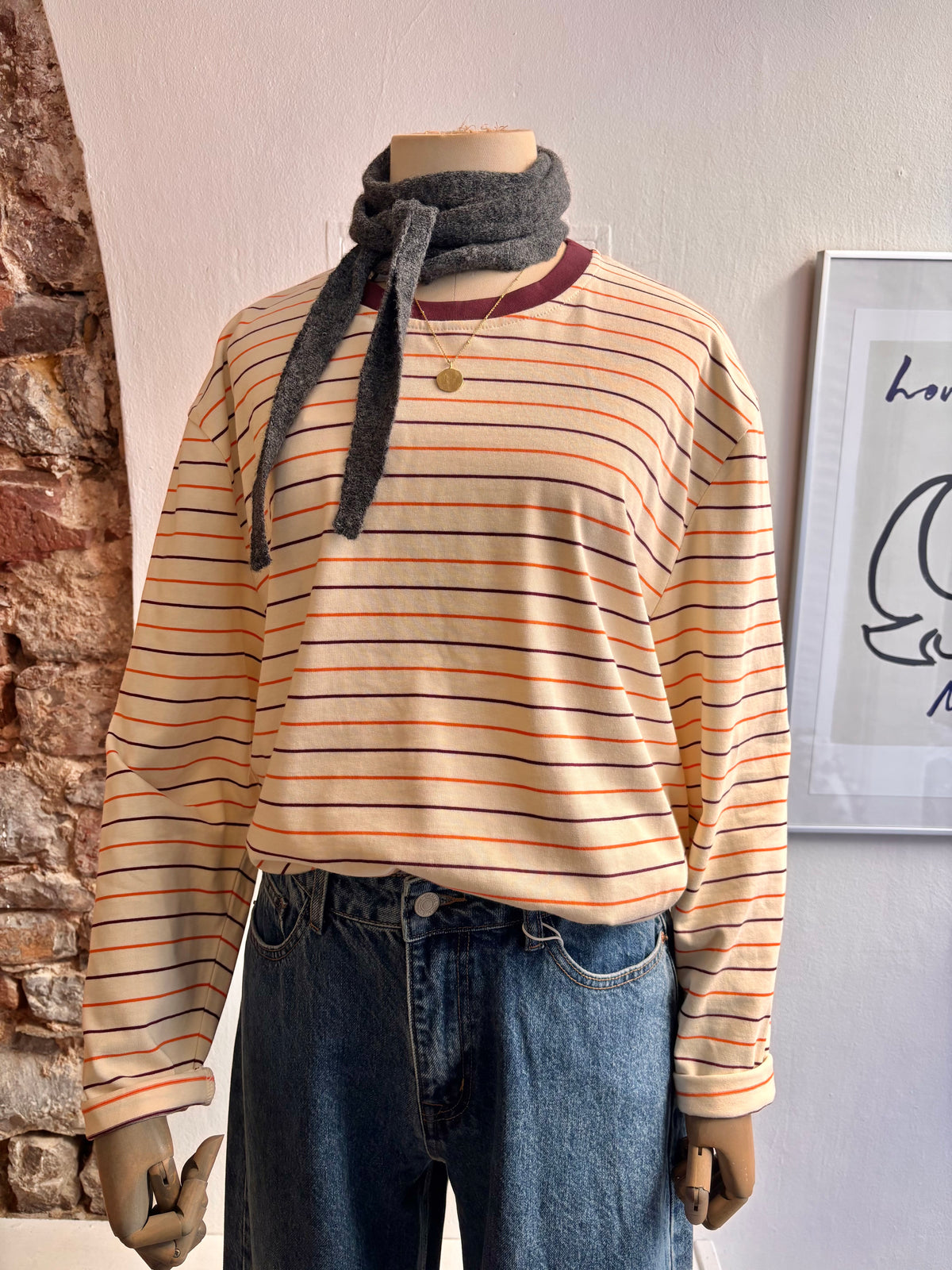 Longsleeve Charlie in Creme