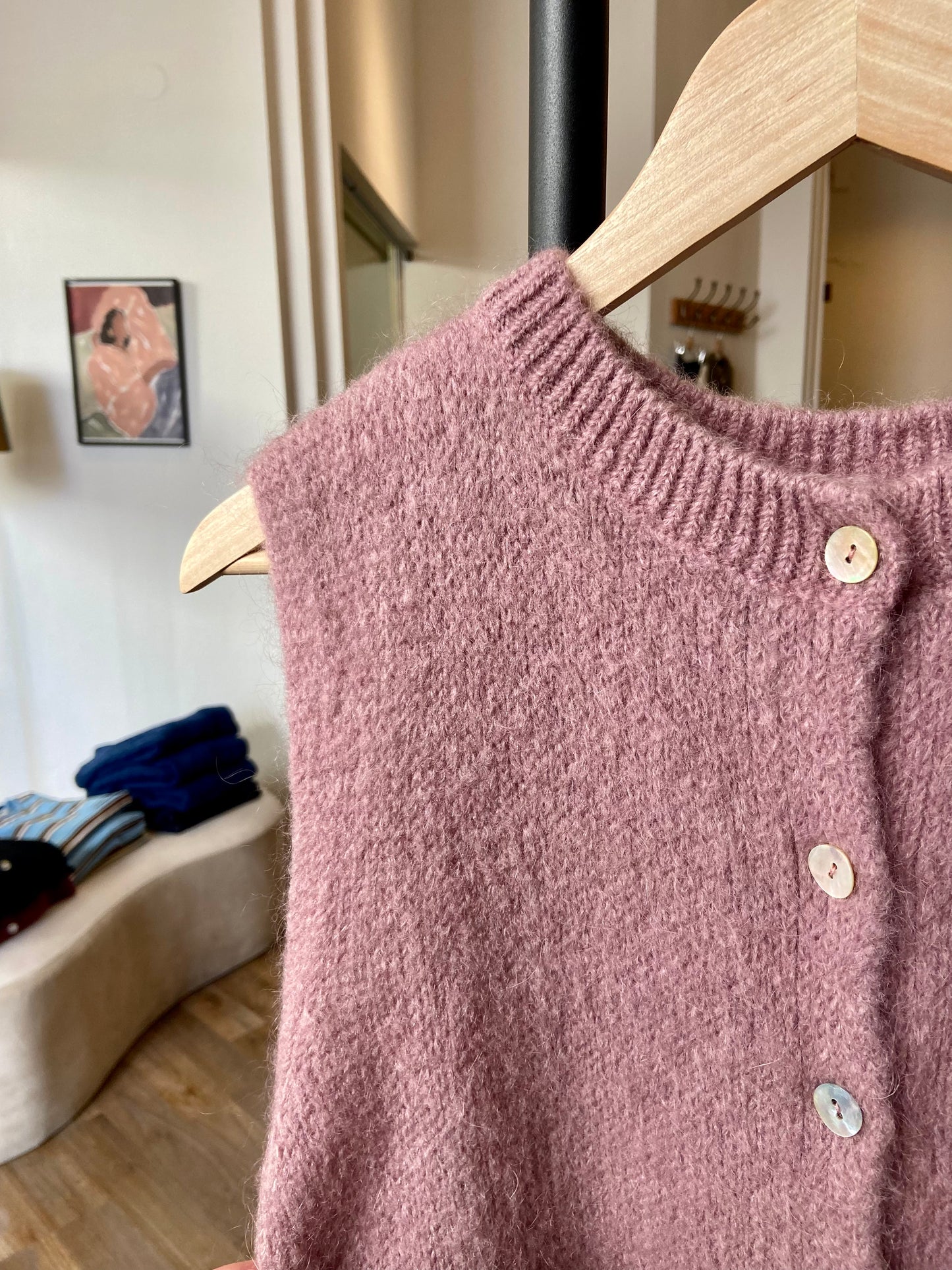 Strickweste altrosé