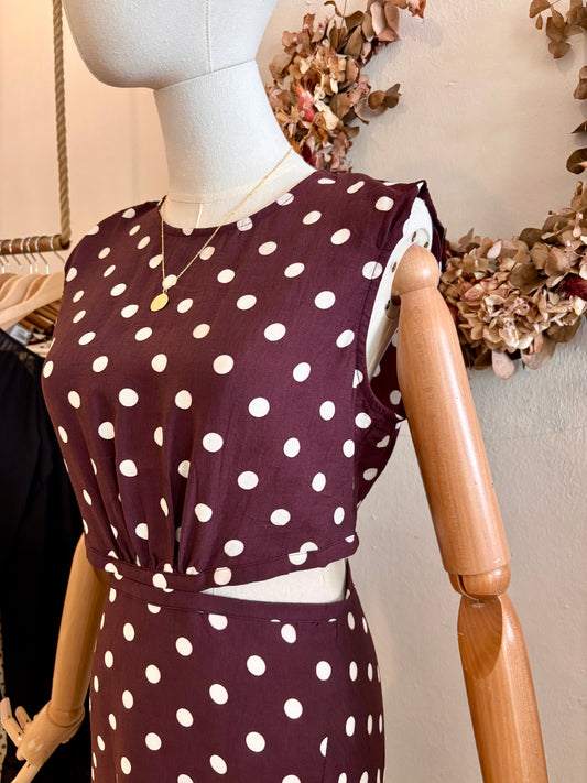 Midikleid mit Polkadots Celine