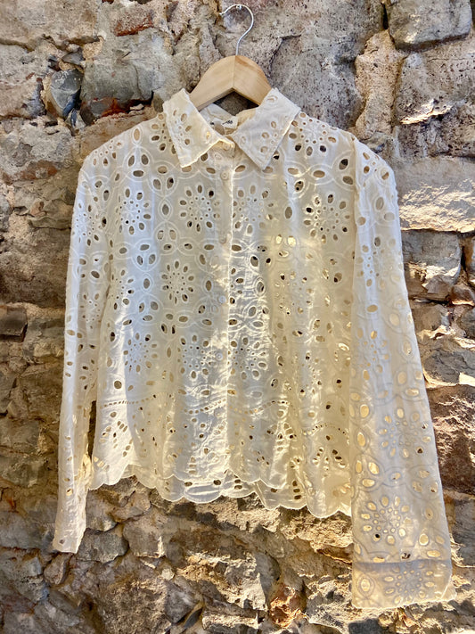Bluse Broderie Anglaise