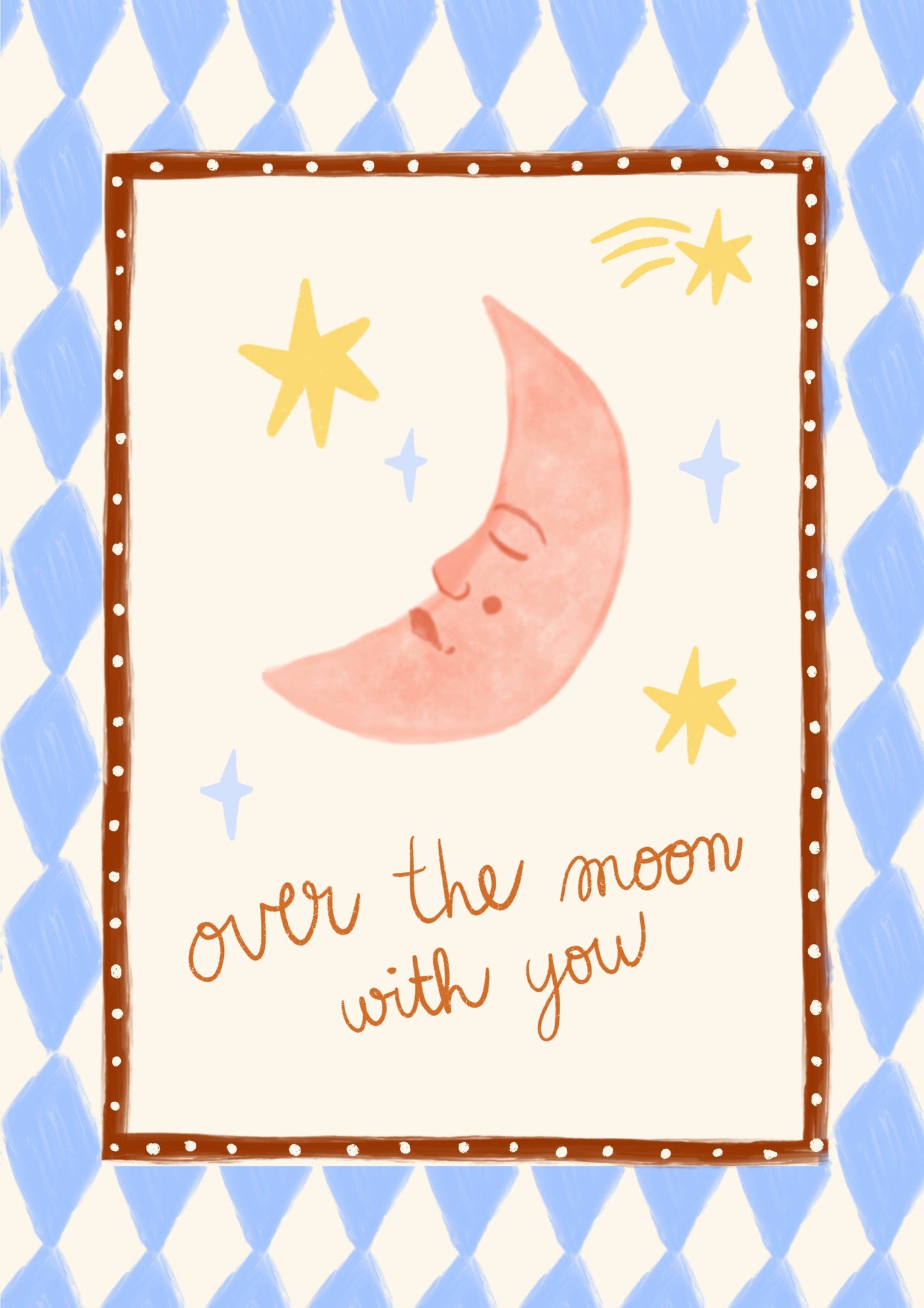 Print Over the moon A5