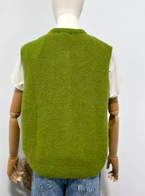 Strickweste Lime Green