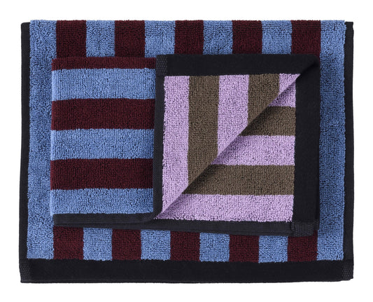 Set aus 2 Gästetüchern Charly Myrtille 30 x 50 cm