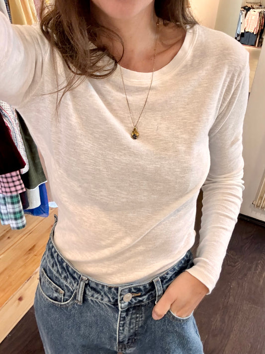 Longsleeve Laura in weiß