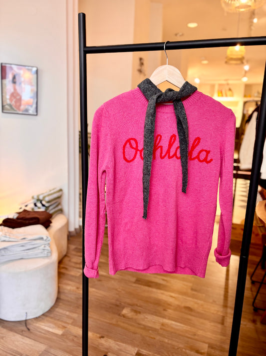 Pulli Ola aus Wollmix in Pink