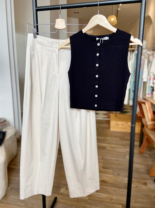 Buttoned Crop Top