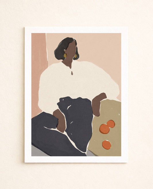 Print Leinenhemd: 30X40 CM / ROSE
