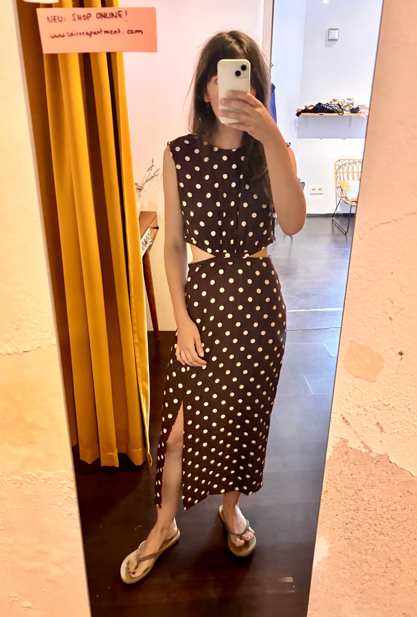 Midikleid mit Polkadots Celine