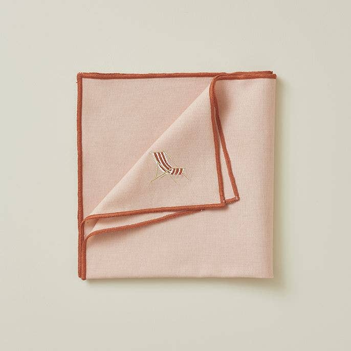 Stoff Serviette Plein soleil rose
