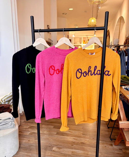 Pulli Ola aus Wollmix in Pink