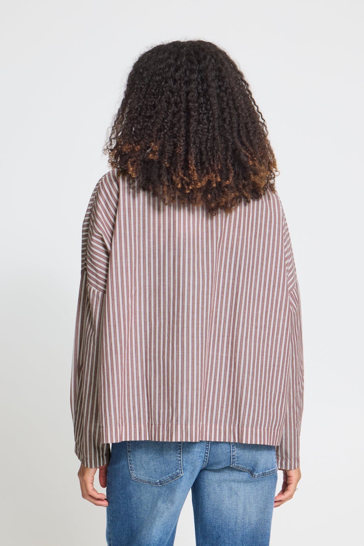 Hemd Giley in Burgundy Stripe