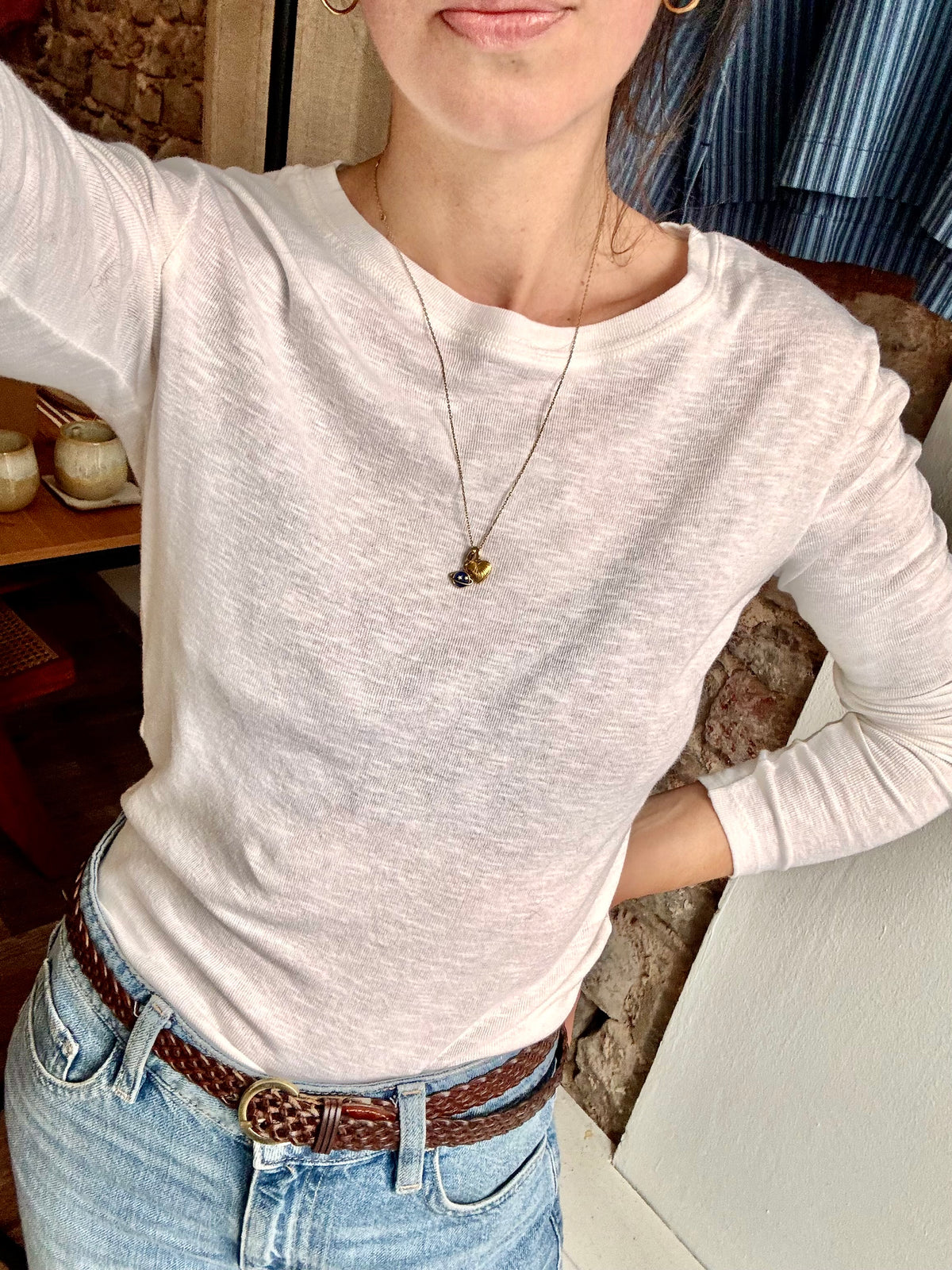 Longsleeve Laura in weiß