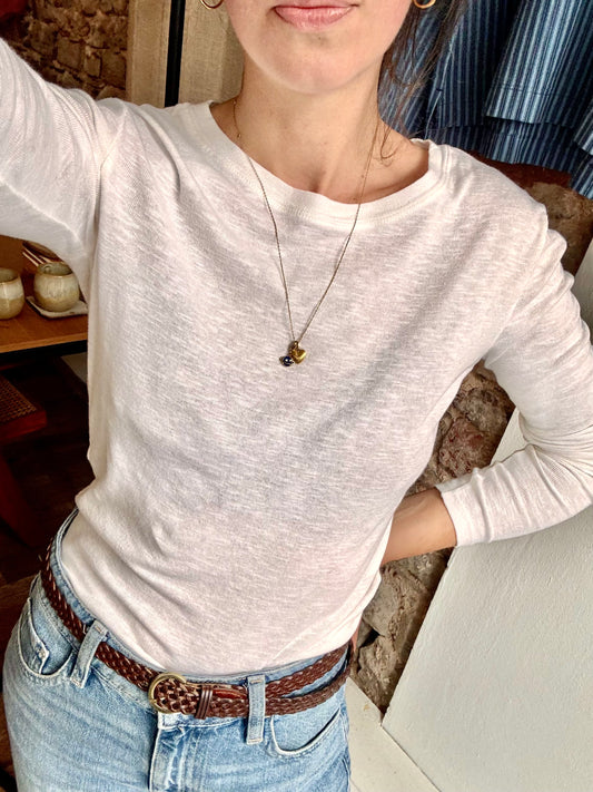 Longsleeve Laura in weiß