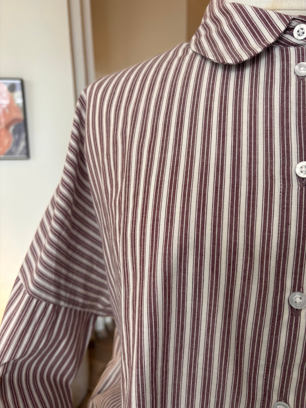 Hemd Giley in Burgundy Stripe
