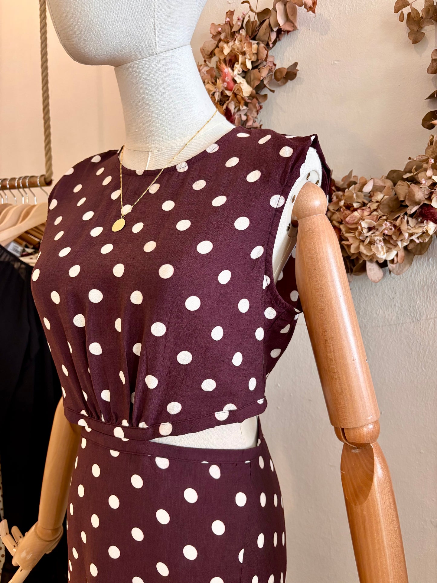 Midikleid mit Polkadots Celine