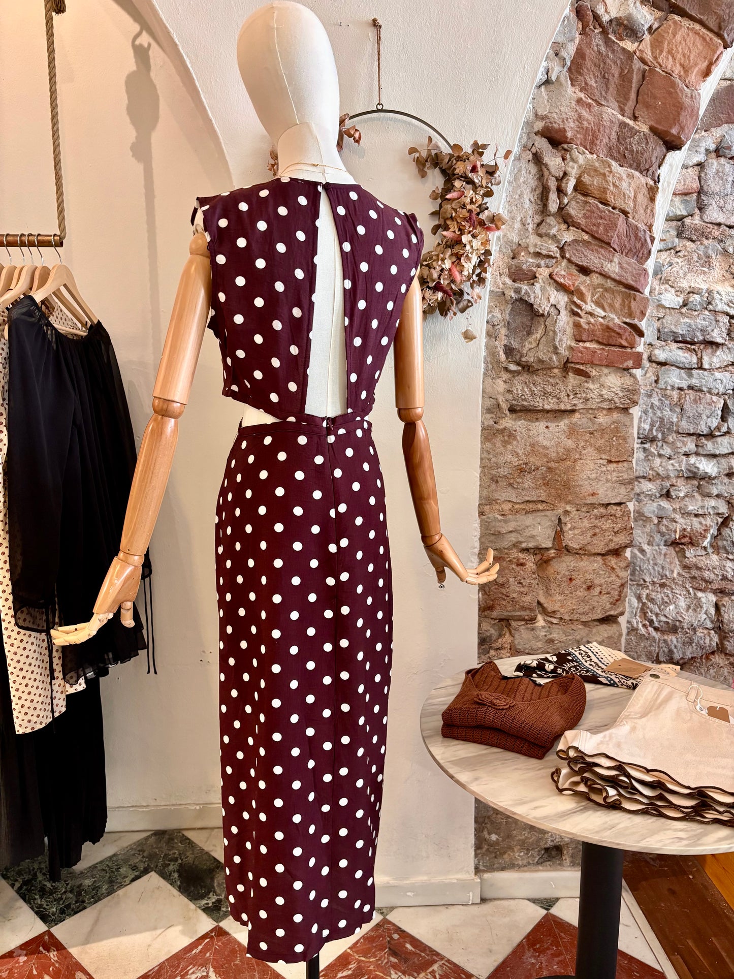 Midikleid mit Polkadots Celine