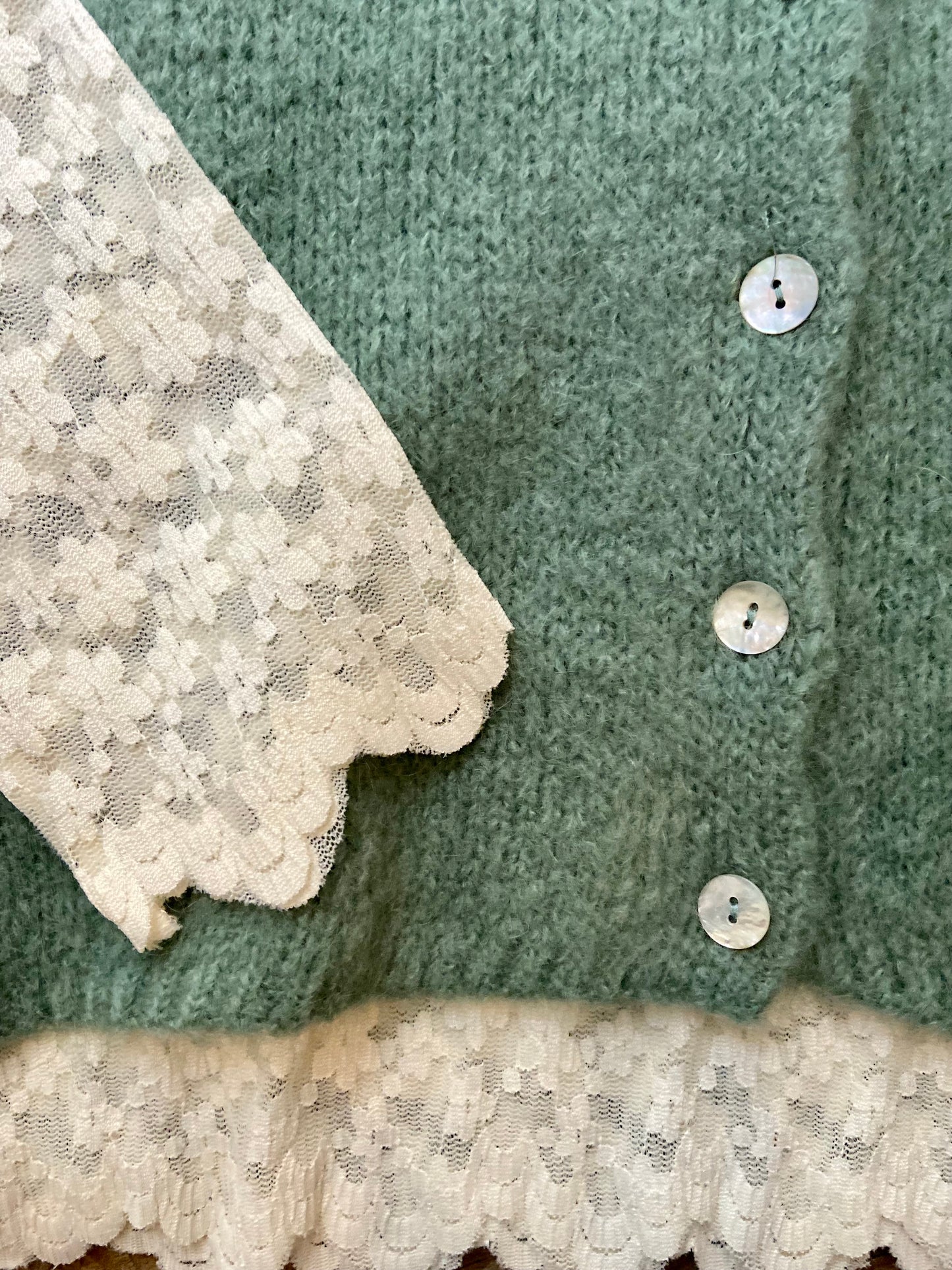 Strickweste Wassergrün