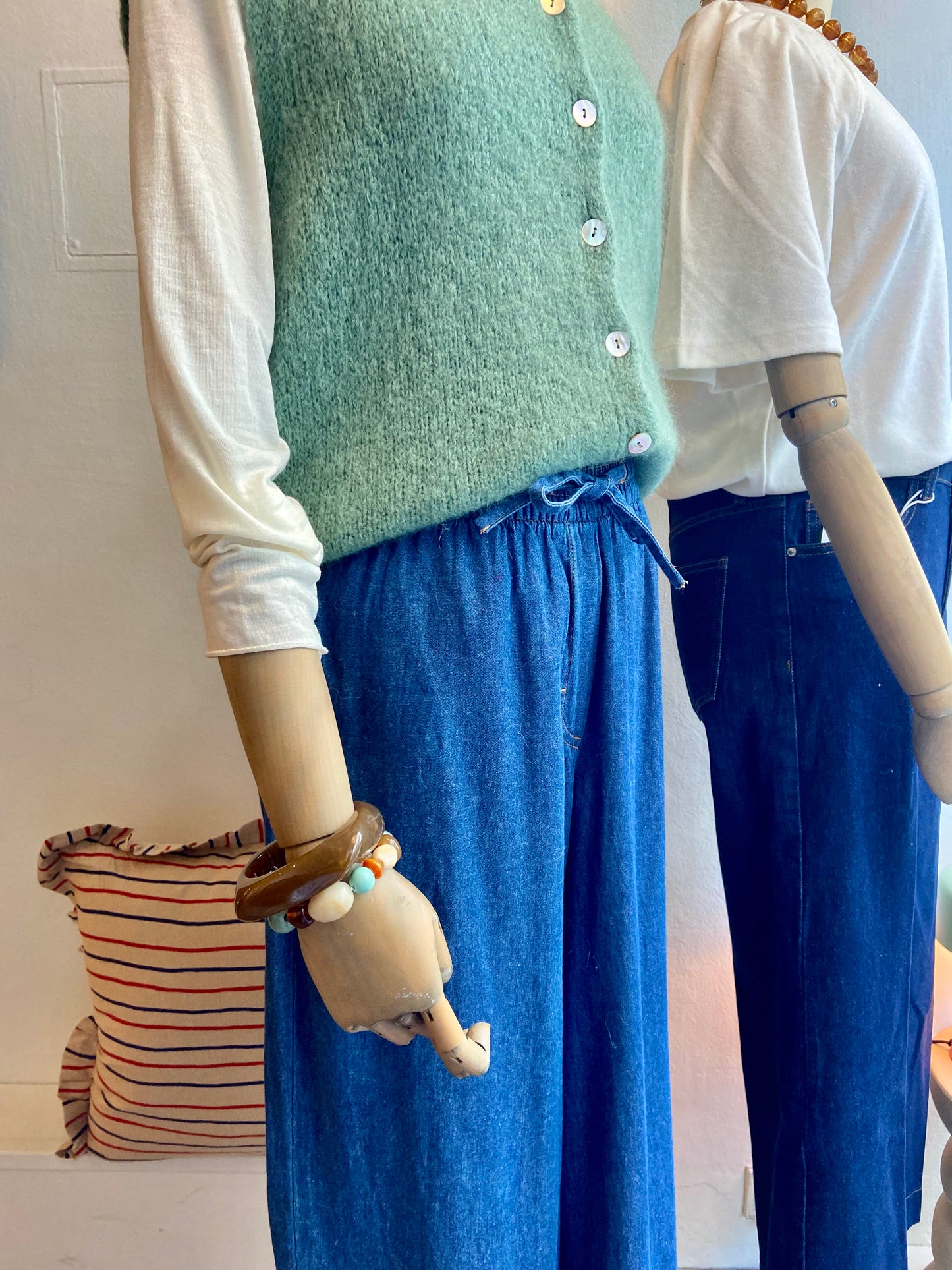 Strickweste Wassergrün