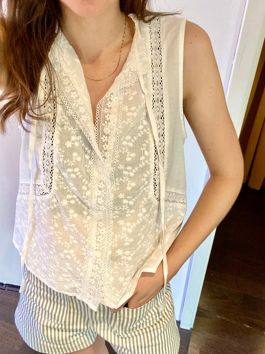 Bluse mit Spitze