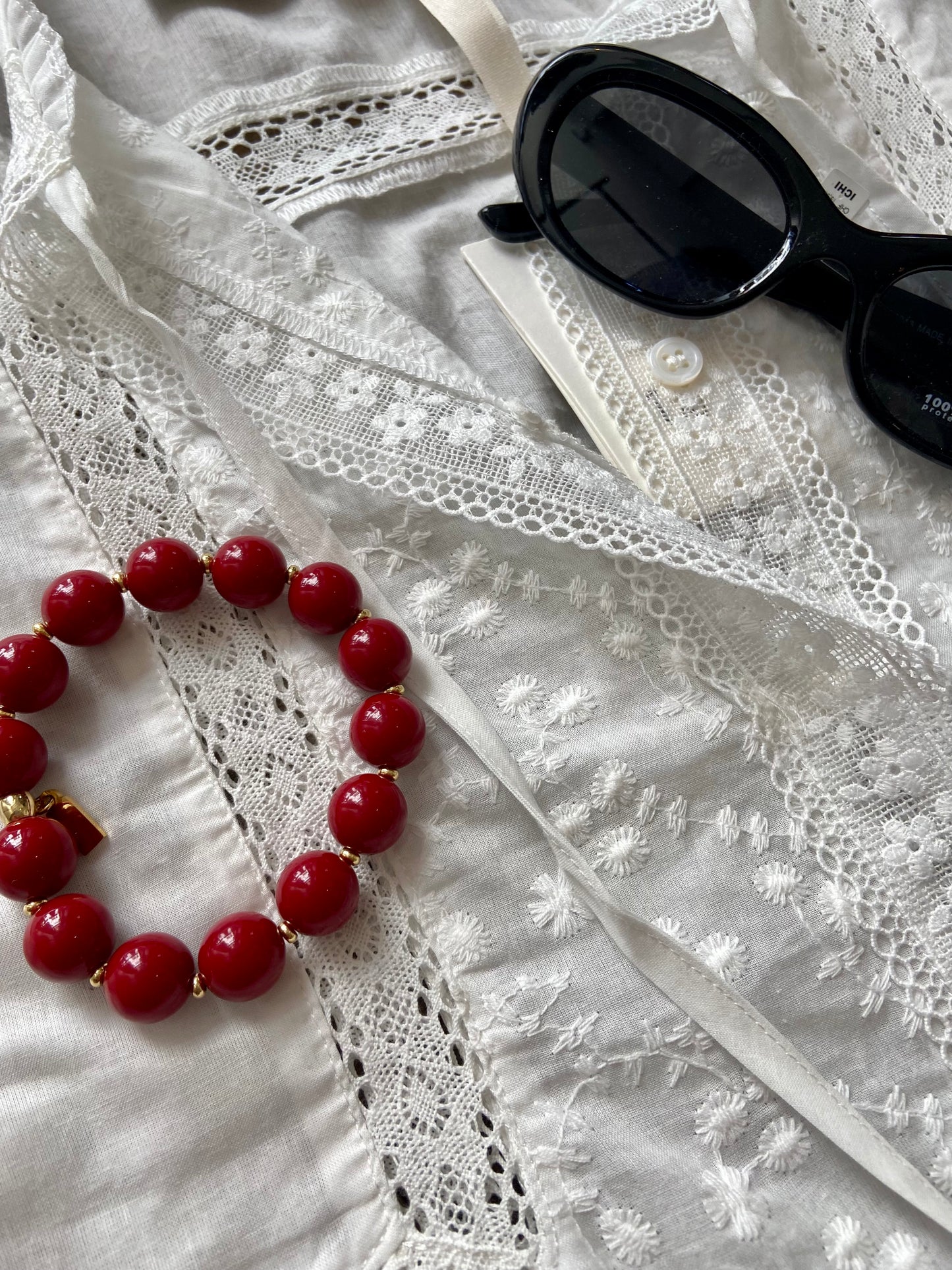 Bluse mit Spitze