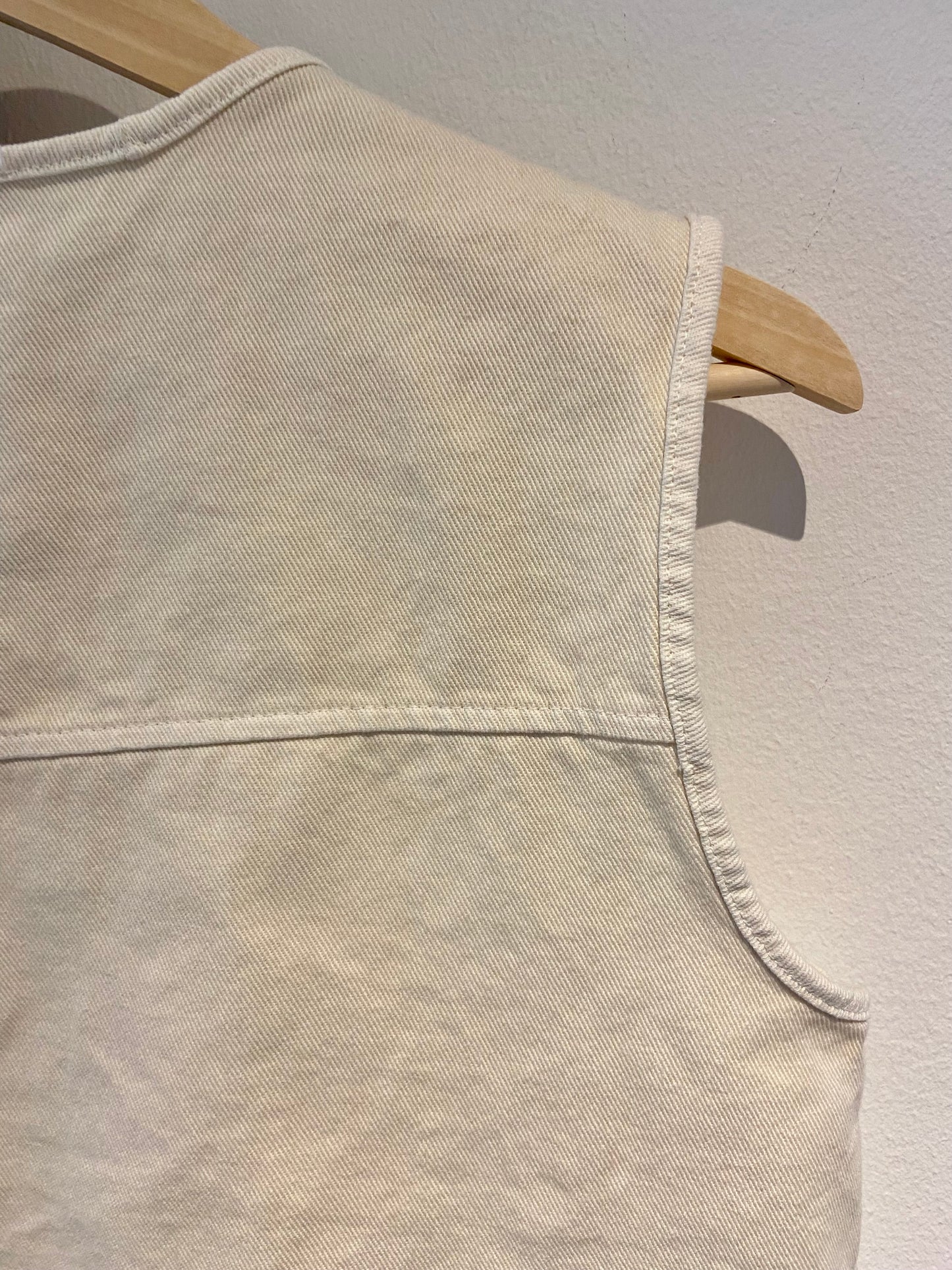 Denim Weste mit Schleifen