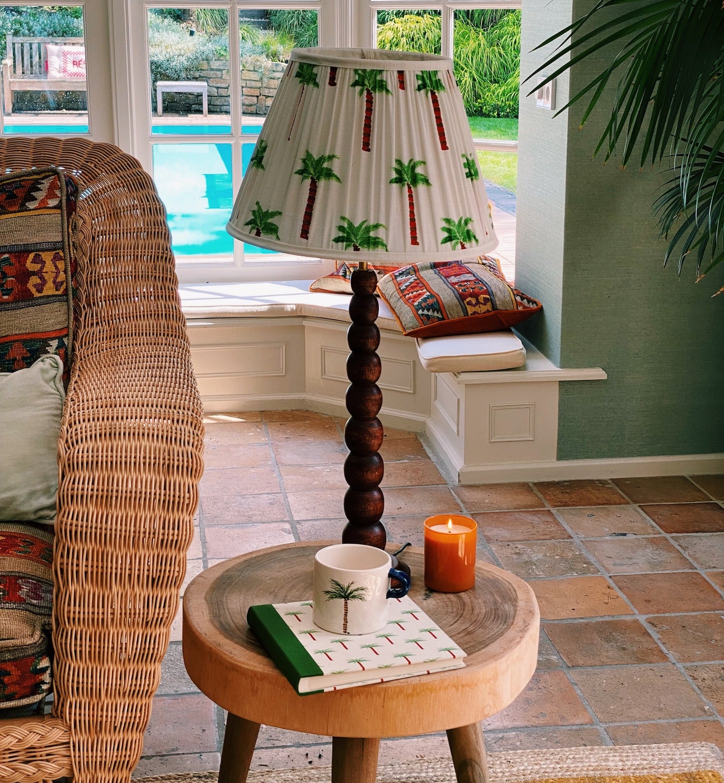 Palmtree mug handbemalt