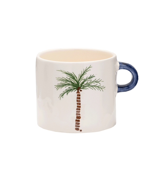 Palmtree mug handbemalt