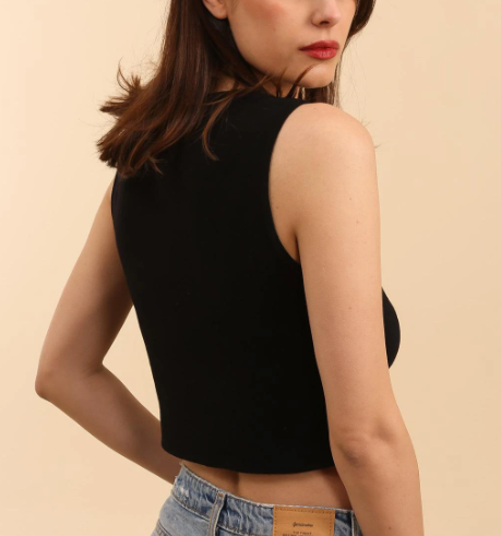 Buttoned Crop Top