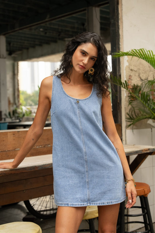 Kurzes Denim Kleid