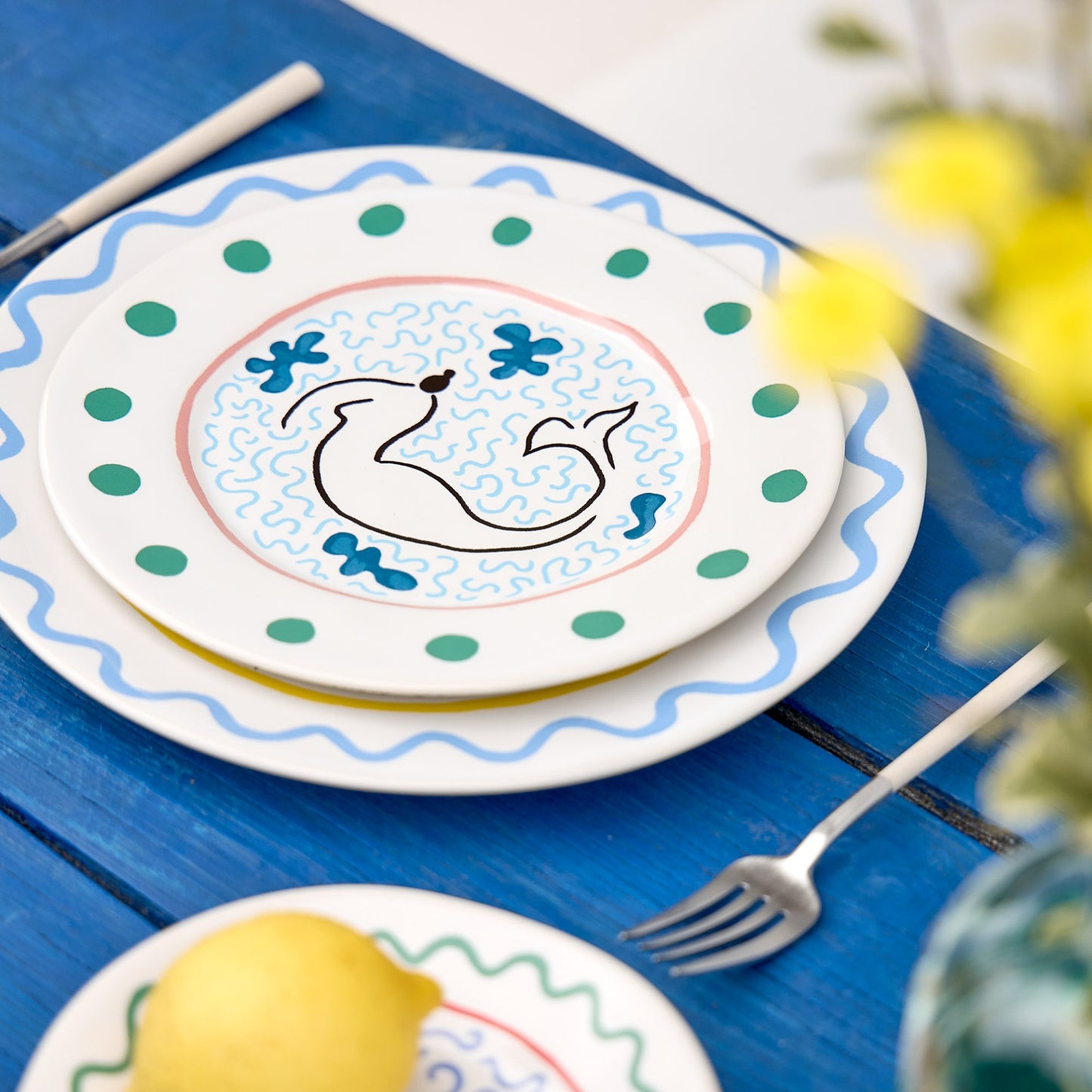 Mermaid Dessert Teller 2-er Set
